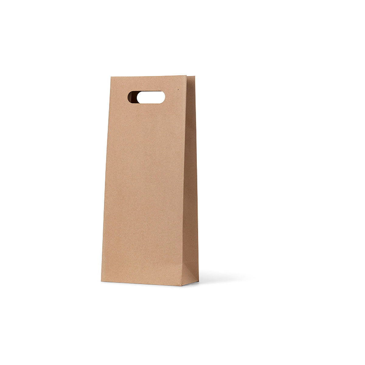 Wine Bottle Bag Die-Cut Kraft Double (100)