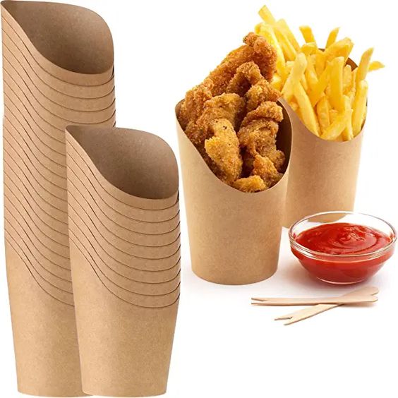 Hot Chip Cup Small 12oz Kraft (1000)