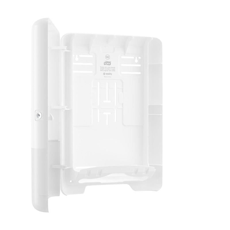 Tork DISPENSER : Slimline Hand Towel - H2, Elevation, White, Plastic