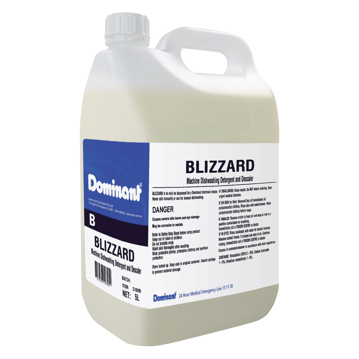 Machine Dishwashing Liquid & Descaler 5L "Blizzard"