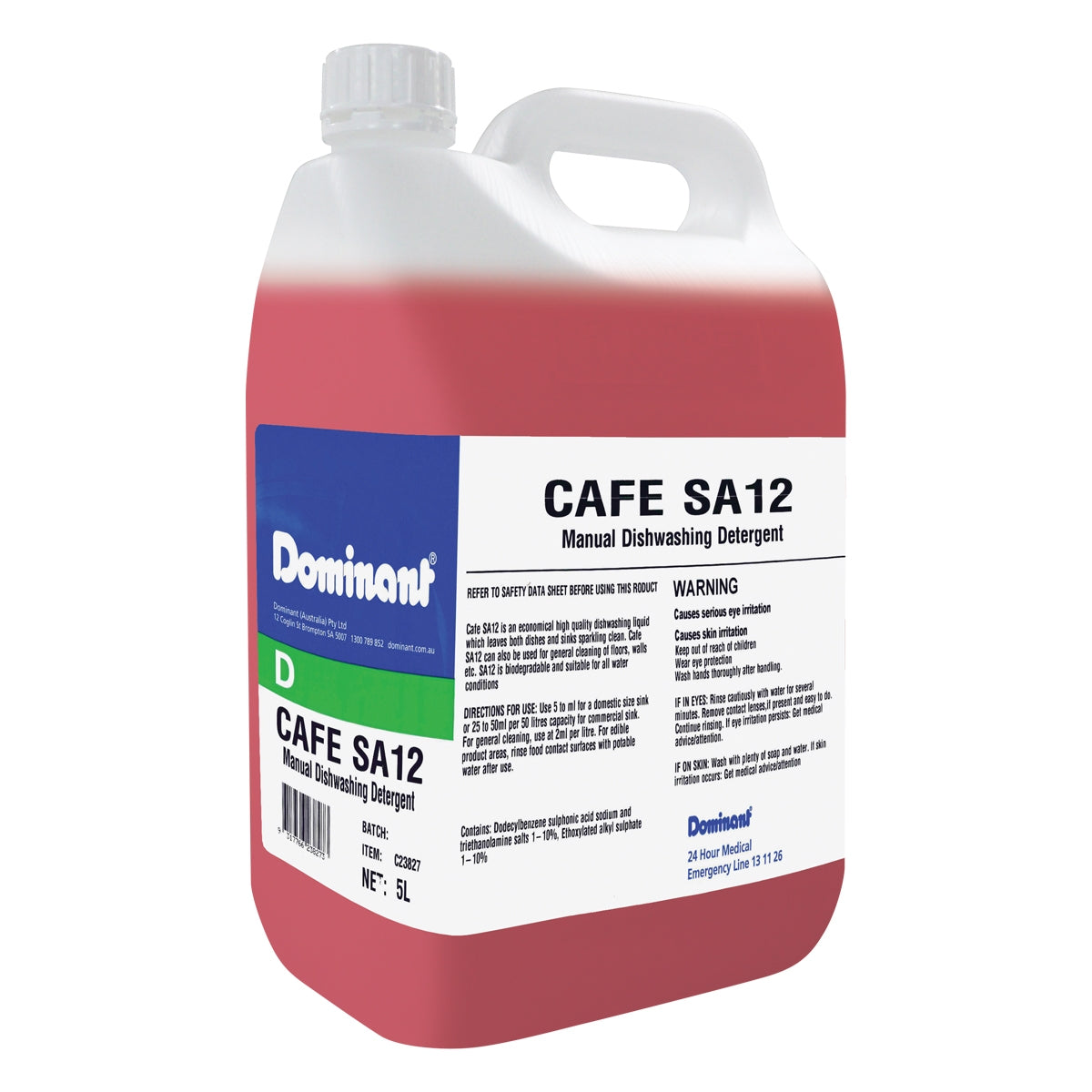 Manual Dishwashing Liquid 5L "Cafe SA12"