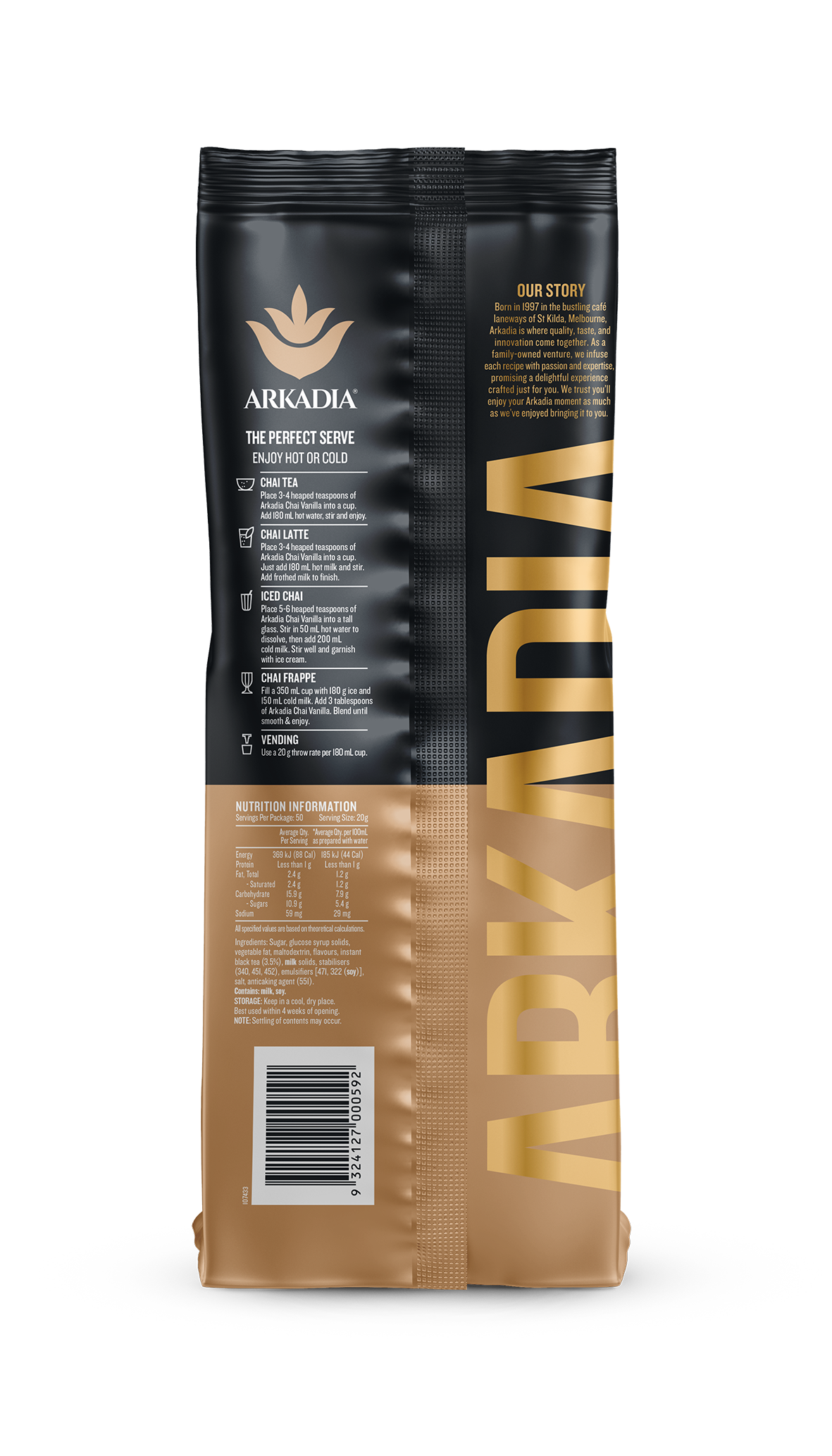 Chai Tea VANILLA 1kg Arkadia