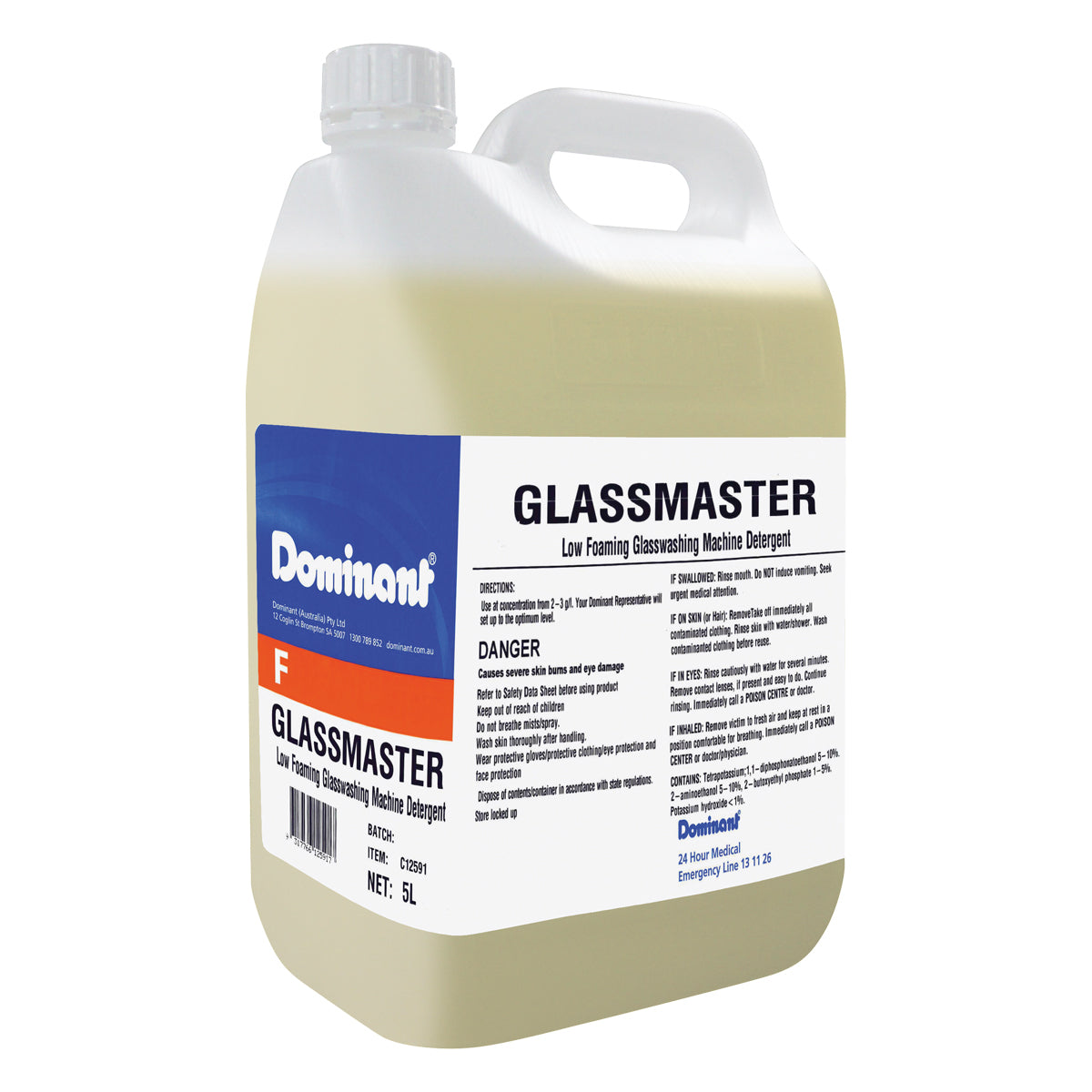 Glasswasher Detergent 5L Dominant