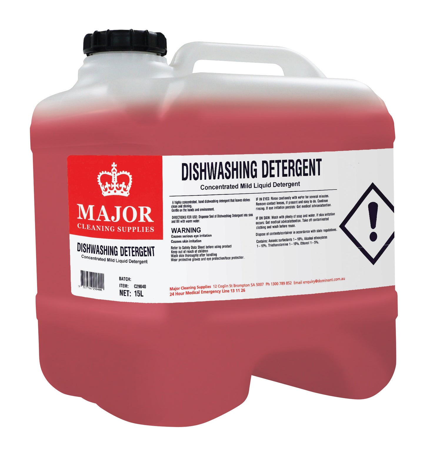 Major Manual Dishwashing Detergent 15L