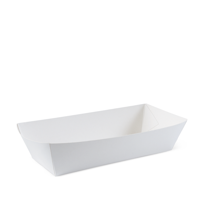 White Hot Dog Tray 190x70x50 (500)