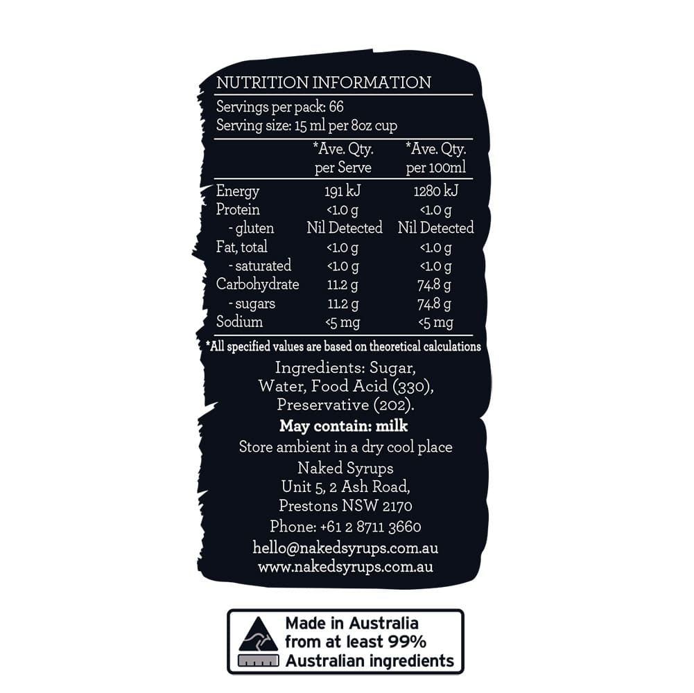 Liquid Sugar 1L Naked Syrups