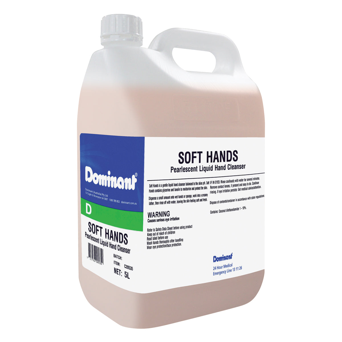 Handsoap Liquid Pearlescent 5L 'Soft Hands'