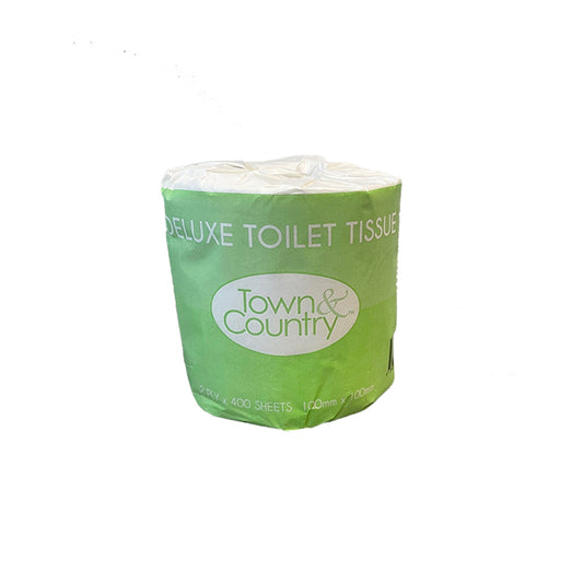 Town & Country Deluxe Toilet Paper 2Ply 400 Sheet (48)