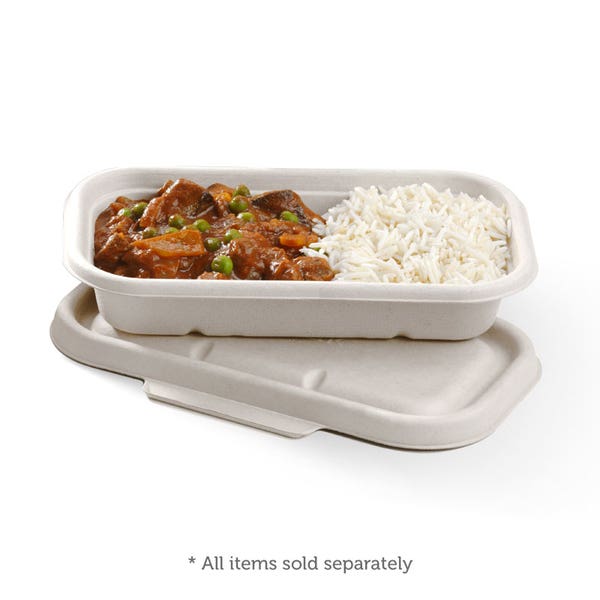 Rectangle BioCane Base 750ml - White (50)