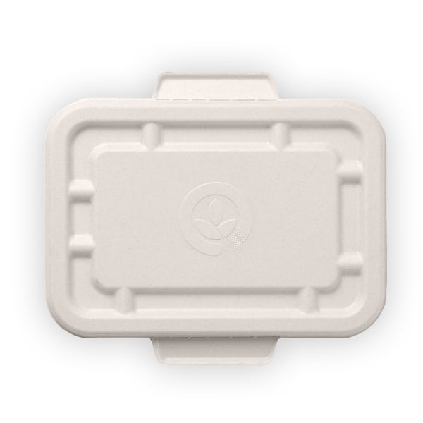 500ml & 600ml White Plant Fibre Takeaway Lid (125)