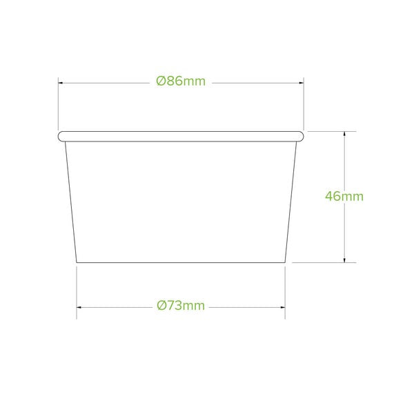 Ice Cream Cups 150ml (5oz) printed kraft-look (50) BB-BIC-5