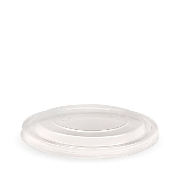 Flat Lid to suit Wide Paper BioBowl 500-1000ml - RPET* (50)