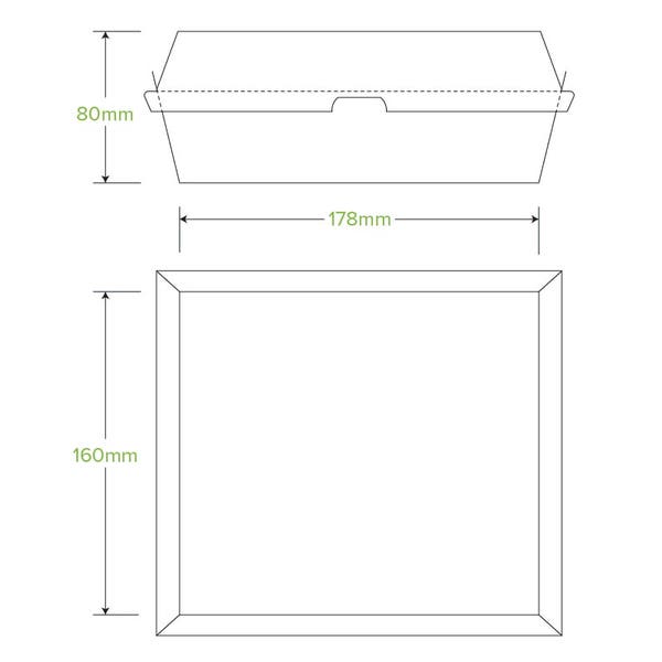 Dinner Box 178x160x80mm (200)