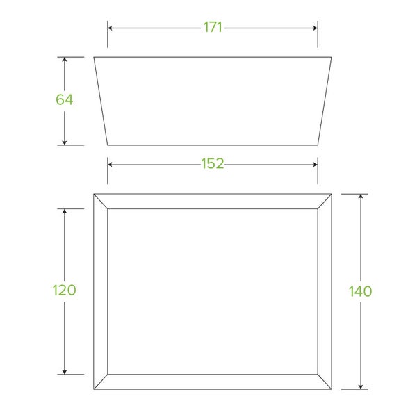BioBoard Lunch Box Medium (50) BioPak