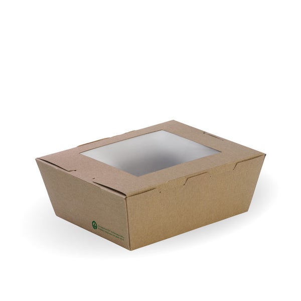 BioBoard Lunch Box Medium with Window (50) BioPak