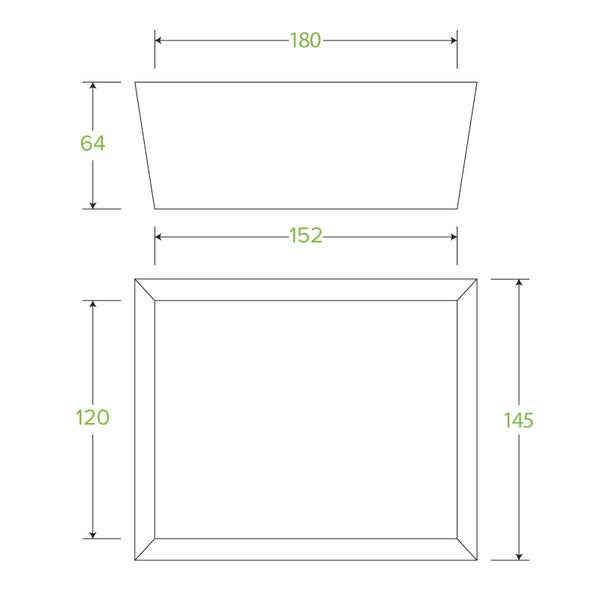 BioBoard Lunch Box Medium with Window (50) BioPak