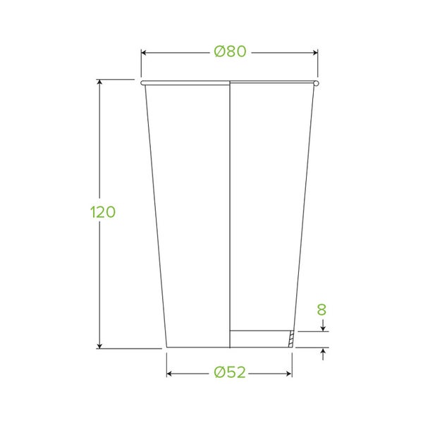 350ml / 12oz (80mm) SW BioCup - ART (50)
