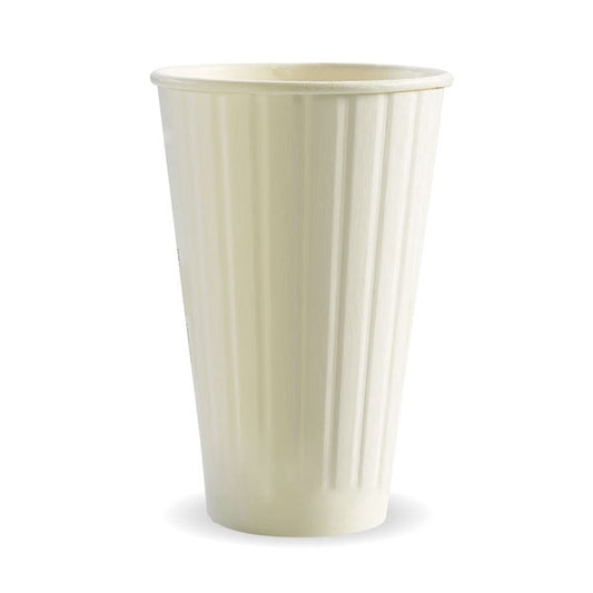 Hot Cup 16oz (90mm) Double Wall White (40)