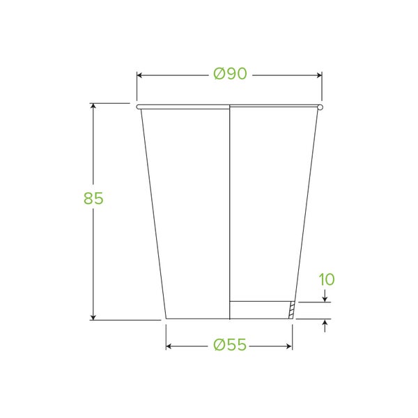 280ml / 8oz (90mm) SW BioCup - ART (50)