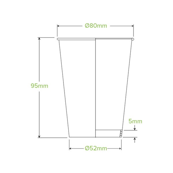280ml / 8oz (80mm) SW BioCup - ART (50)