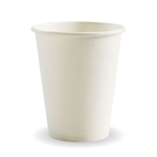 Hot Cup 8oz (80mm) Single Wall White (50) BC-8W