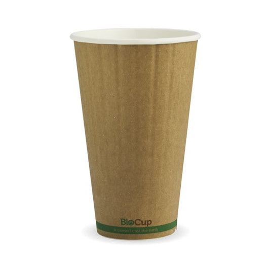 Hot Cup 16oz (90mm) Double Wall Kraft (40)