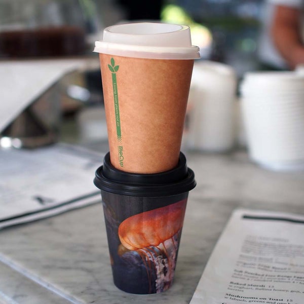 350ml / 12oz (80mm) SW BioCup - KRAFT GL (50)