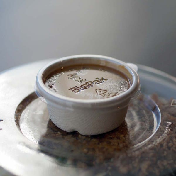 PLA Lid for 60ml BioCane Sauce Cup (50)