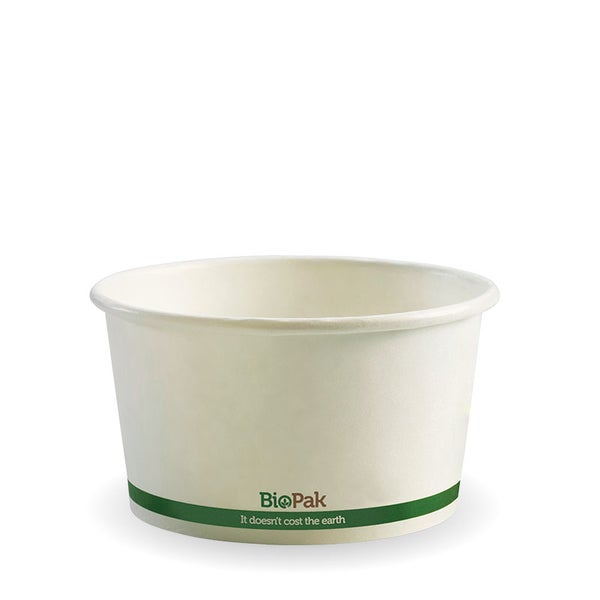 Paper BioBowl 430ml (12oz) White (25) BSC-12