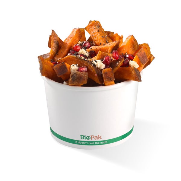 Paper BioBowl 550ml (16oz) White (25)