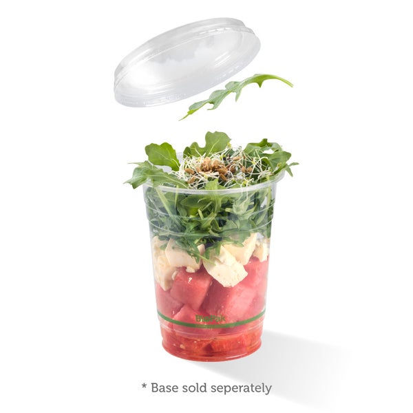 Flat PLA Lid for 240-960ml Deli Bowl (50)