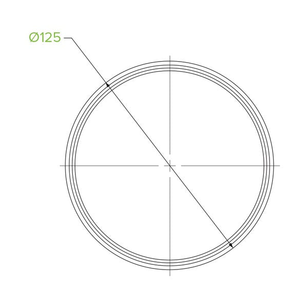 Flat PLA Lid for 240-960ml Deli Bowl (50)