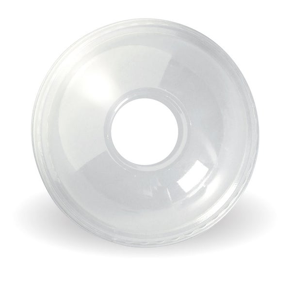 96mm Clear Dome Lid - 22mm Hole (100)