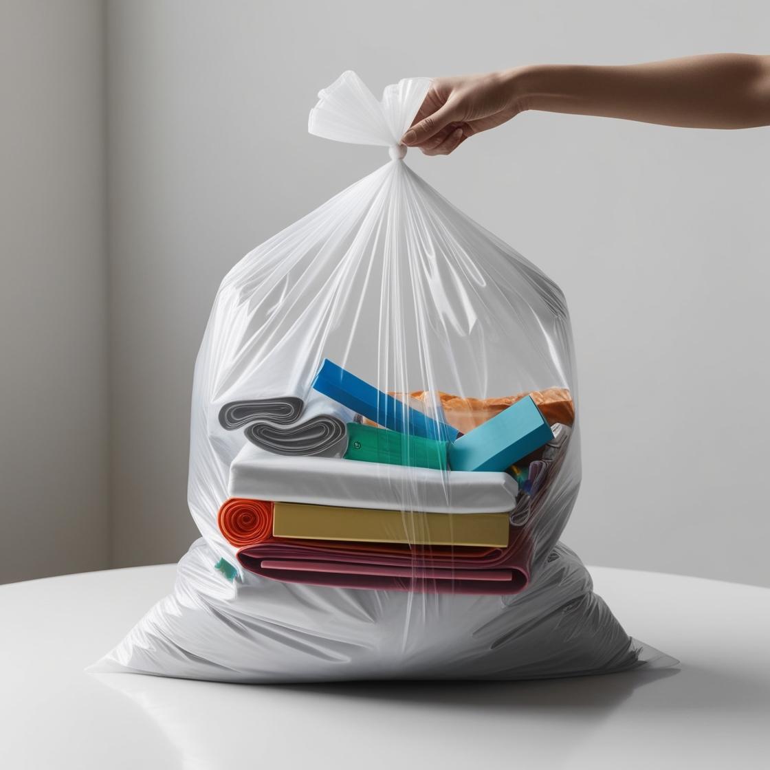General 130L Bin Liner - Clear (50)