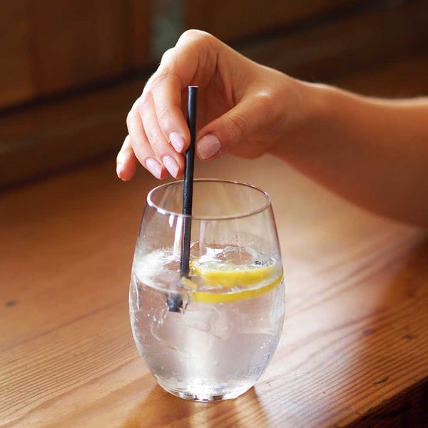 Straw Cocktail 4.5x120mm - Black (250)