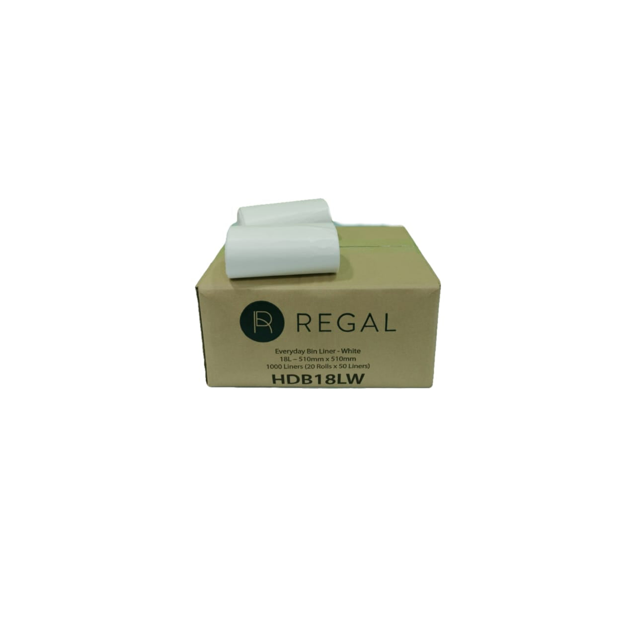 Bin Liner 18L Everyday White (20) Regal