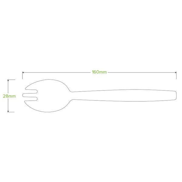 Cutlery Wood Spork 16cm