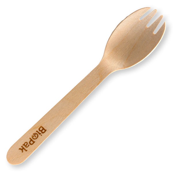 Cutlery Wood Spork 16cm