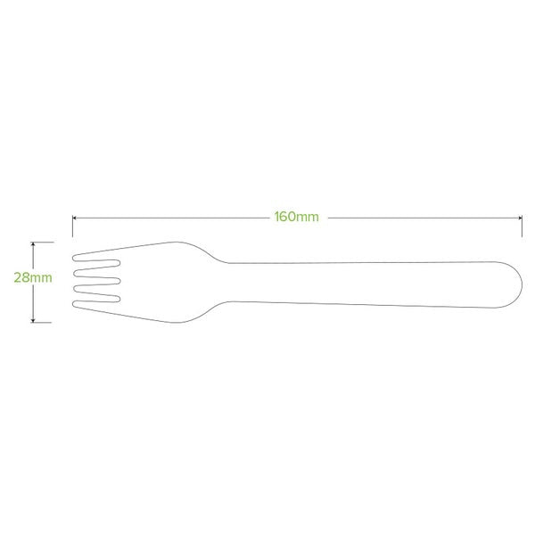 Cutlery Wood Fork 16cm - Uncoated (100)