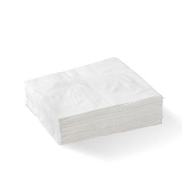 Napkin Lunch 1-ply 1/4 Fold White BioPak