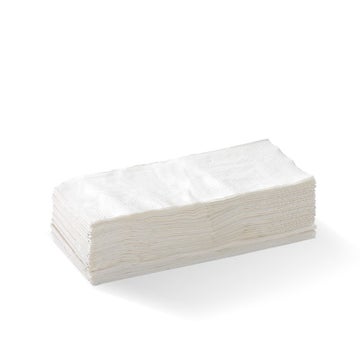 Napkin Lunch 1-ply 1/8 Fold White (500) Bpk