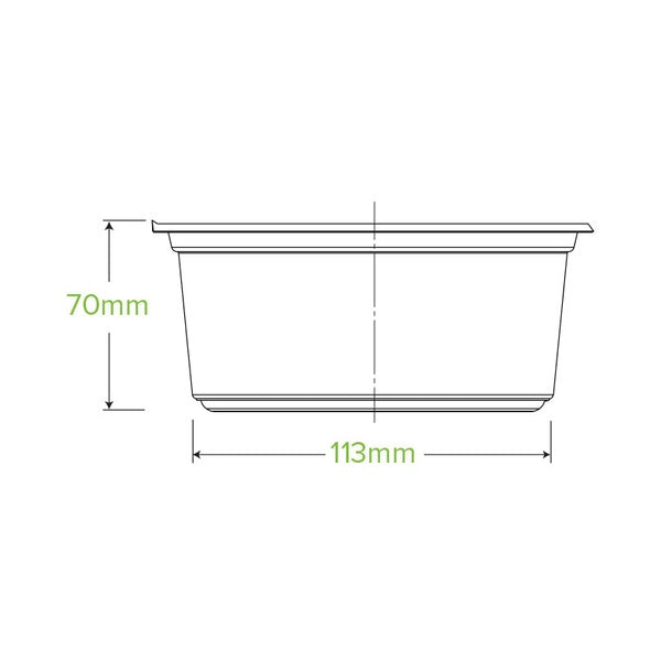 Wide Deli Bowl Clear PLA 700ml (50)