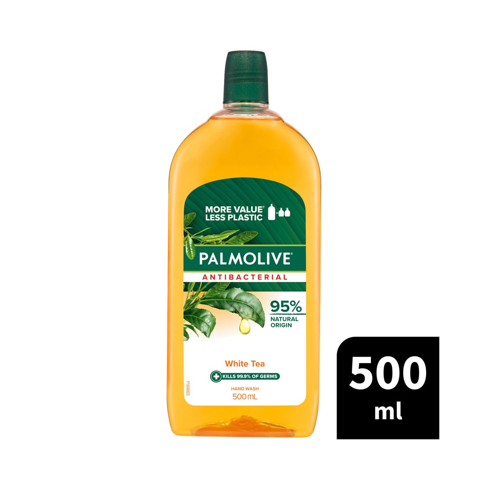 Soap Pump Pack Refill 500ml Antibacterial White Tea (Palmolive)