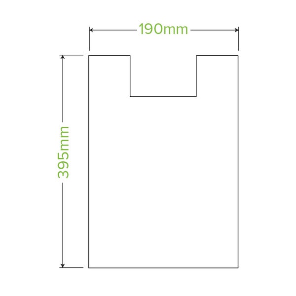 BioPlastic Checkout Bags 8Ltr 395x190mm (100) BioPak