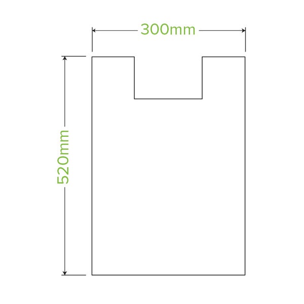 Carry Bags BioPlastic 20L 520x300mm (100)