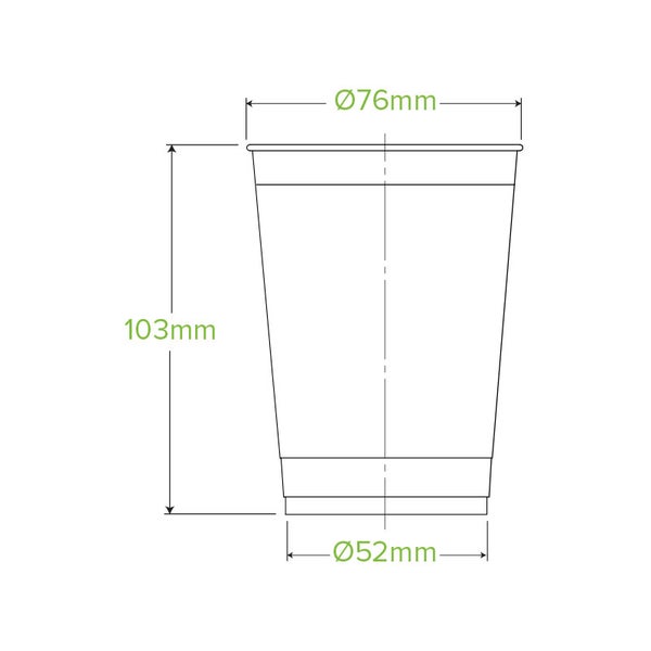 280ml Clear BioCup (100)