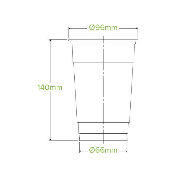 600ml Clear BioCup (50)