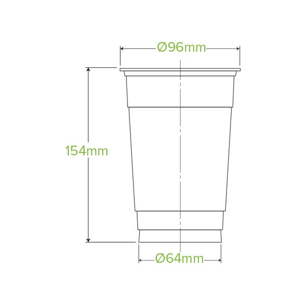 BioCup Clear PLA 700ml (50)