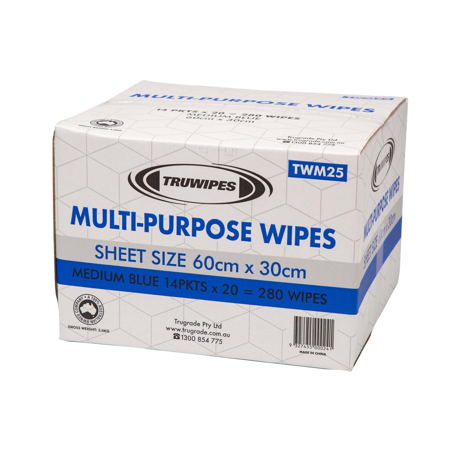 Truwipes Multi-purpose 60x30cm BLUE (20)