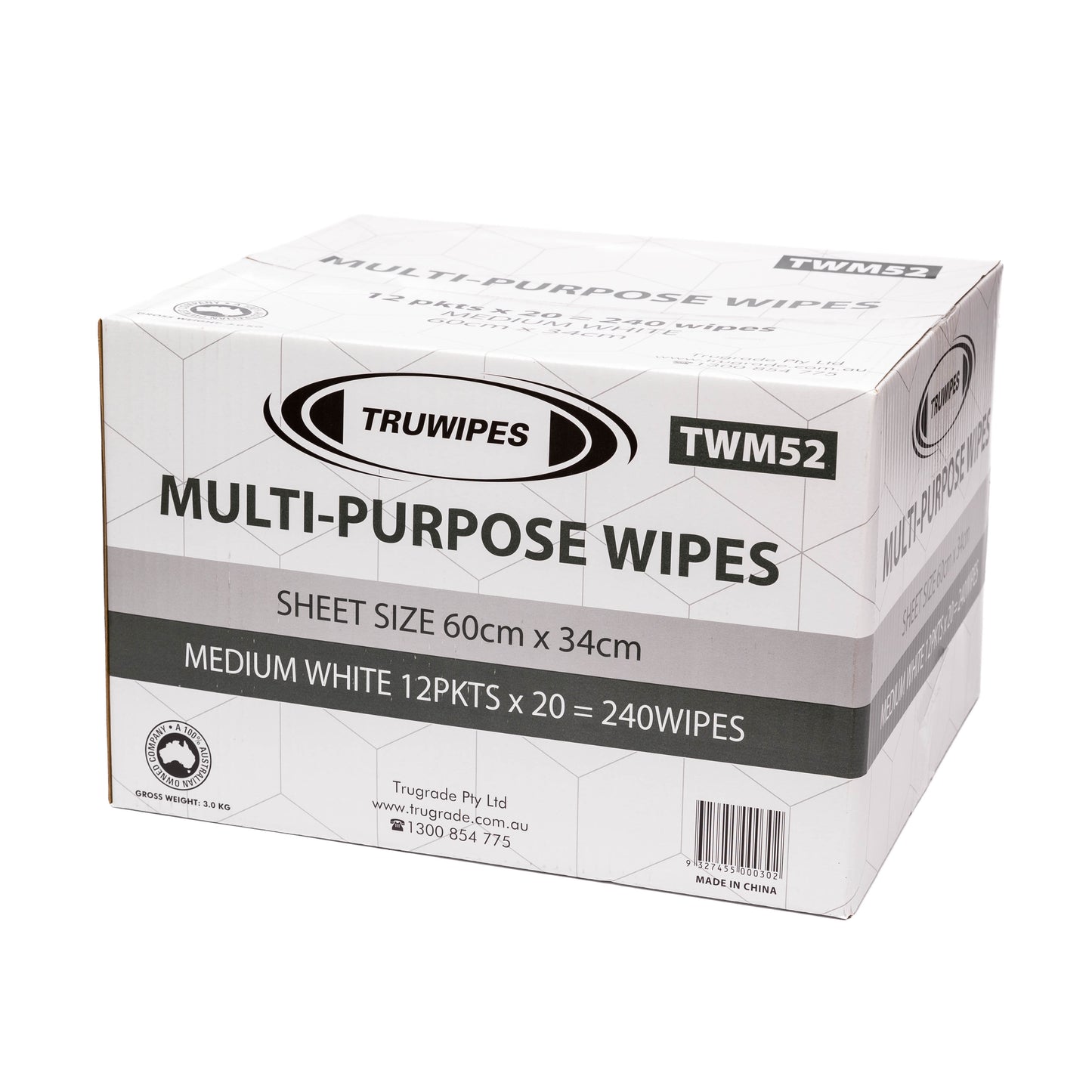 Truwipes Multi-purpose 60x34cm WHITE (10)